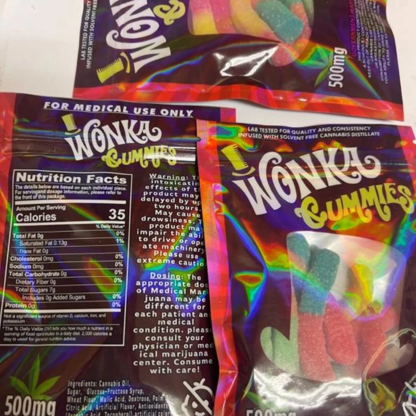 500mg Wonka Gummies Topshelf - DC Gift Exotic